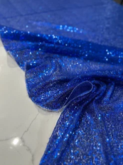 Glitz Sequins Table Linen in Royal
