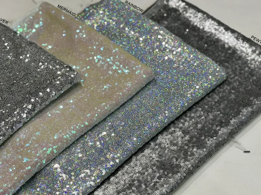Glitz Sequins Table Linen in Rainbow