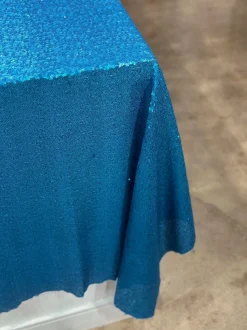 Glitz Sequins Table Linen in Turquoise