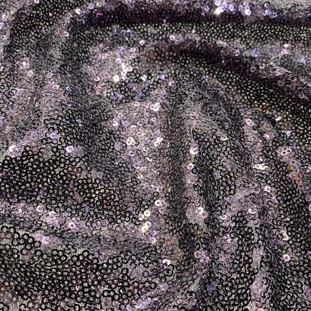 Glitz Sequins Table Runner in Eggplant