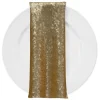 Glitz Sequins (w/ Poly Lining) Table Napkin in Antique Gold