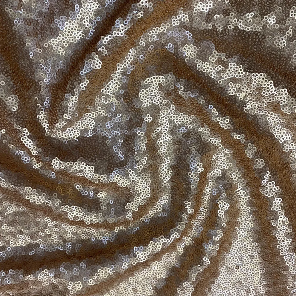 Glitz Sequins (w/ Poly Lining) Table Napkin in Antique Gold