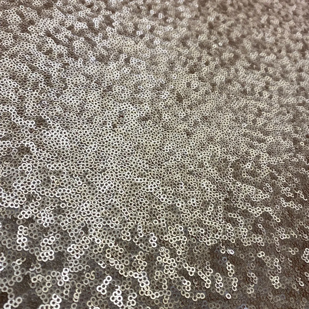 Glitz Sequins (w/ Poly Lining) Table Napkin in Antique Gold