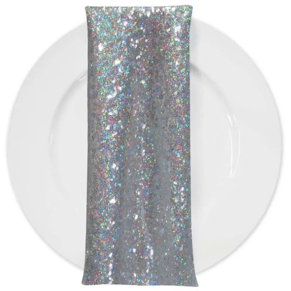 Glitz Sequins (w/ Poly Lining) Table Napkin in Mermaid
