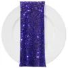 Glitz Sequins (w/ Poly Lining) Table Napkin in Purple