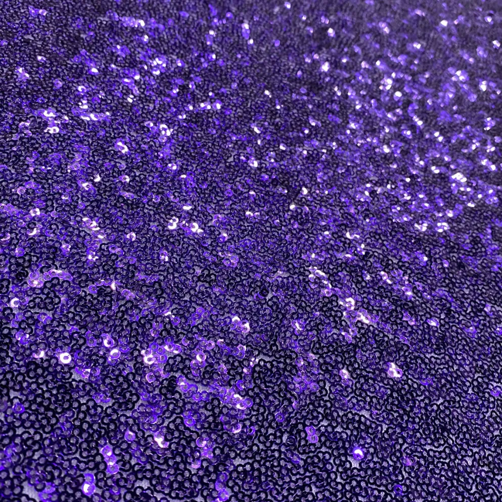 Glitz Sequins (w/ Poly Lining) Table Napkin in Purple