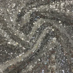Glitz Sequins (w/ Poly Lining) Table Napkin in Silver