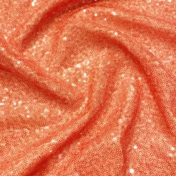 Glitz Sequins (w/ Poly Lining) Table Napkin in Peach