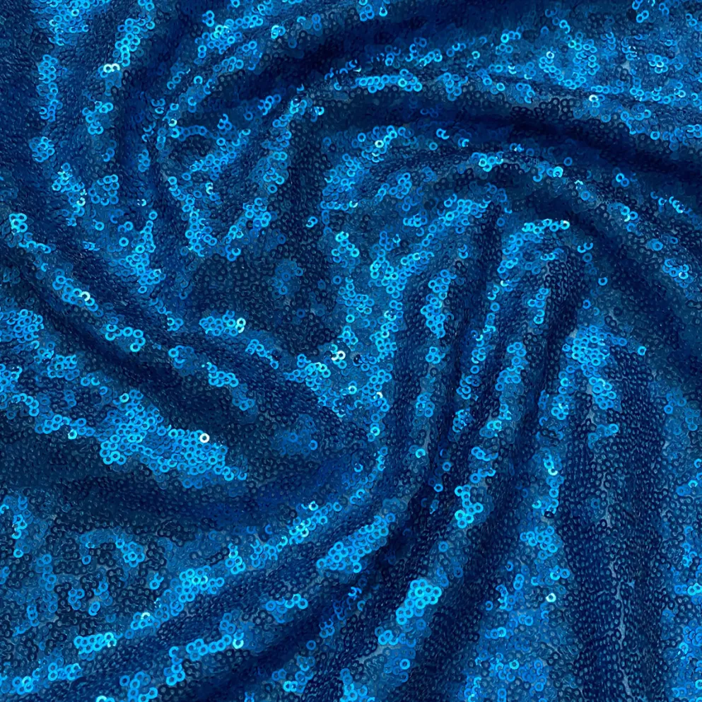 Glitz Sequins (w/ Poly Lining) Table Napkin in Turquoise
