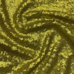 Glitz Sequins (w/ Poly Lining) Table Napkin in Chartreuse
