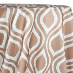 Groovy Print (Lamour) Table Linen in Taupe