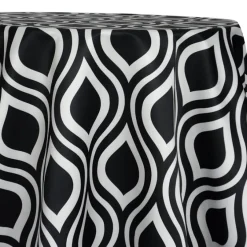 Groovy Print (Lamour) Table Linen in Black