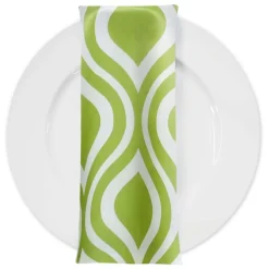 Groovy Print (Lamour) Table Napkin in Avocado