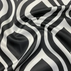 Groovy Print (Lamour) Table Napkin in Black