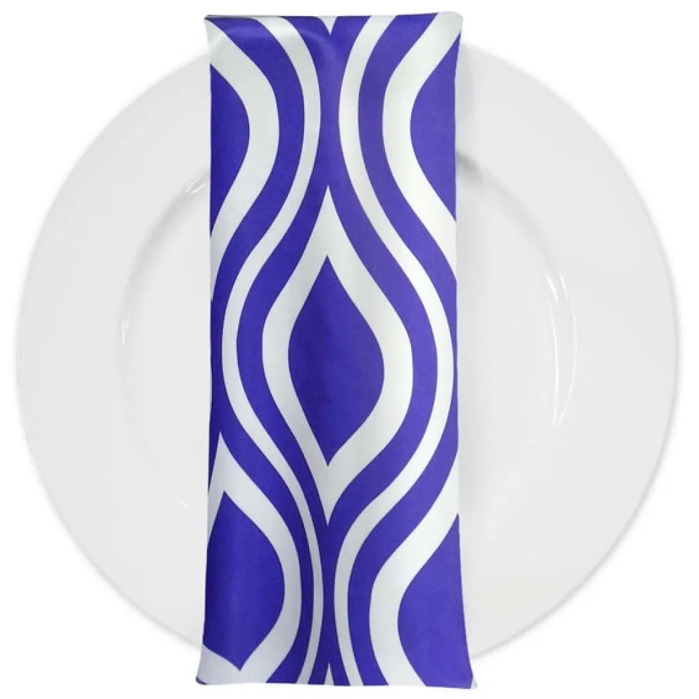 Groovy Print (Lamour) Table Napkin in Purple