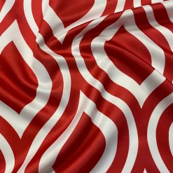 Groovy Print (Lamour) Table Runner in Red