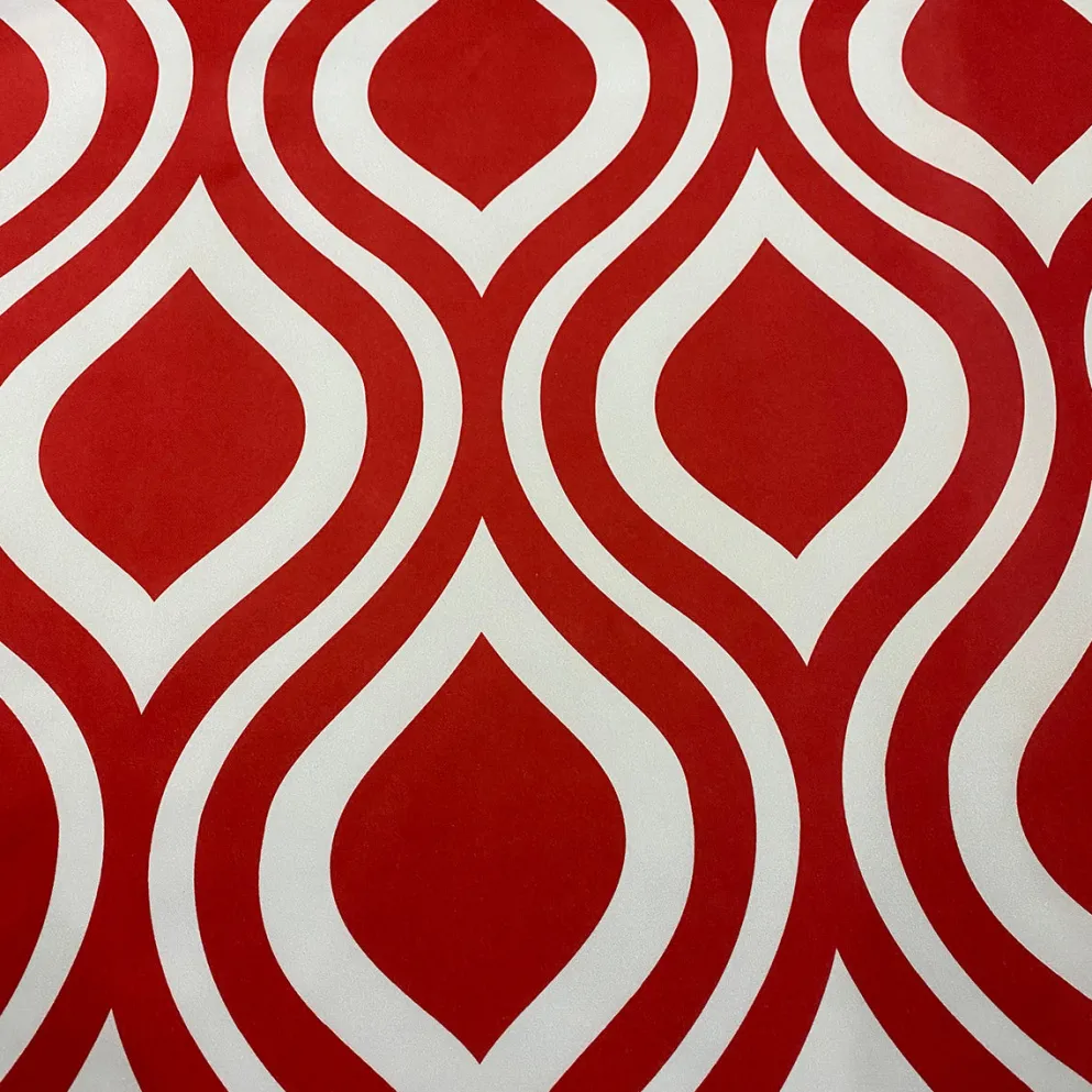 Groovy Print (Lamour) Table Runner in Red