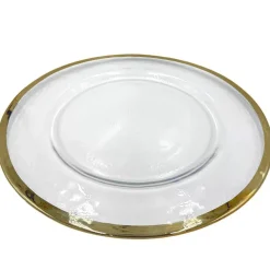 Halo - Glass Charger Plate in Champagne (Item # 0212)