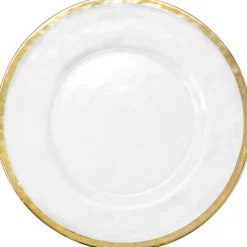 Halo - Glass Charger Plate in Gold (Item # 0212)