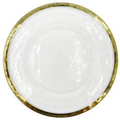 Halo - Glass Charger Plate in Gold (Item # 0212)