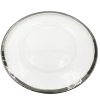 Halo - Glass Charger Plate in Silver (Item # 0212)