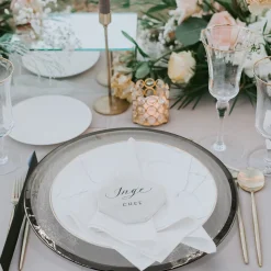 Halo - Glass Charger Plate in Silver (Item # 0212)