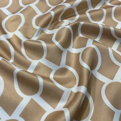Halo Print (Lamour) Table Linen in Khaki