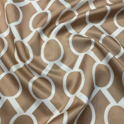 Halo Print (Lamour) Table Linen in Taupe