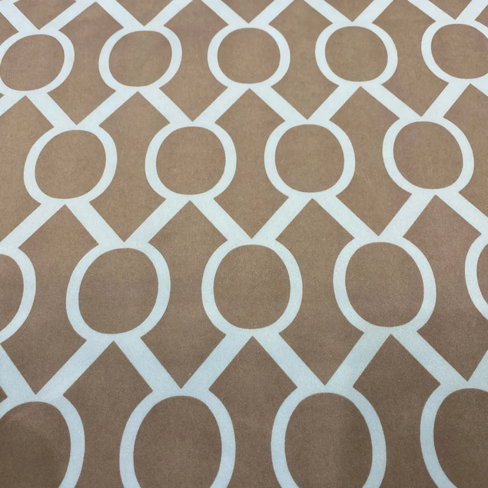 Halo Print (Lamour) Table Linen in Taupe