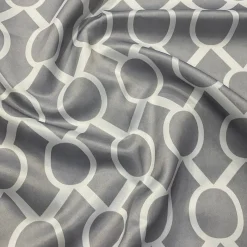 Halo Print (Lamour) Table Linen in Silver