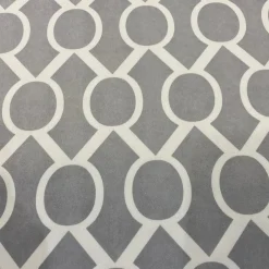 Halo Print (Lamour) Table Linen in Silver
