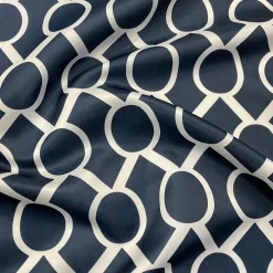 Halo Print (Lamour) Table Linen in Navy