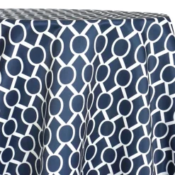 Halo Print (Lamour) Table Linen in Navy
