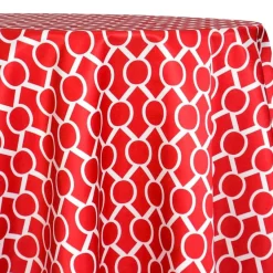 Halo Print (Lamour) Table Linen in Red