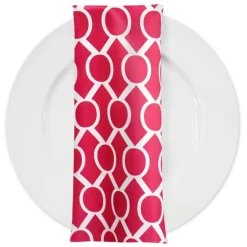 Halo Print (Lamour) Table Napkin in Fuchsia