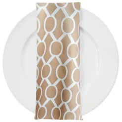 Halo Print (Lamour) Table Napkin in Taupe