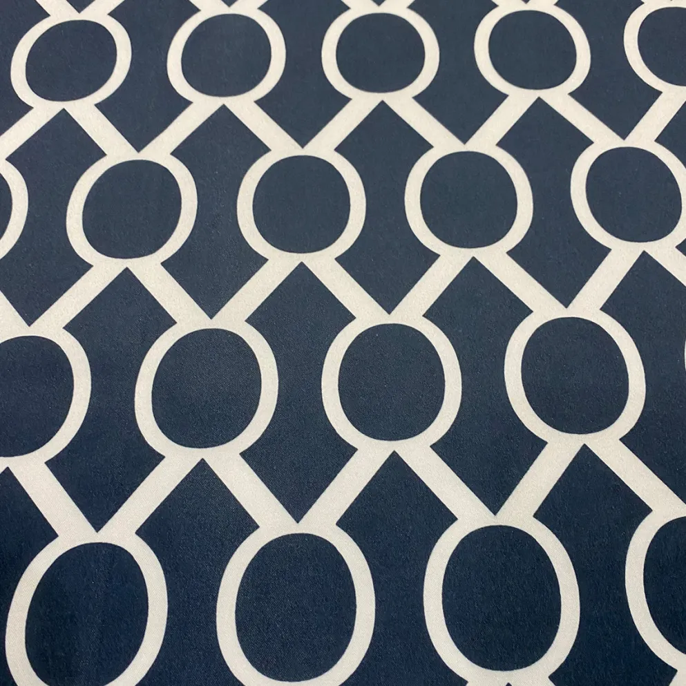 Halo Print (Lamour) Table Runner in Navy