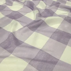 Hampton Checker (Poly Print) Table Runner in Lilac
