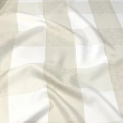 Hampton Checker (Poly Print) Table Linen in Taupe