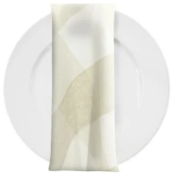 Hampton Checker (Poly Print) Table Napkin in Taupe