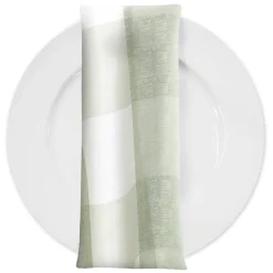 Hampton Checker (Poly Print) Table Napkin in Sage