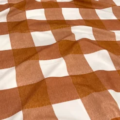 Hampton Checker (Poly Print) Table Napkin in Rust