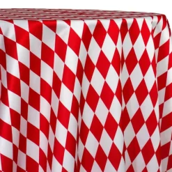Harlequin Print (Lamour) Table Linen in Red