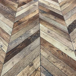 Herringbone (Poly Print) Table Linen Natural