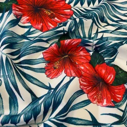 Hibiscus (Poly Print) Table Runner