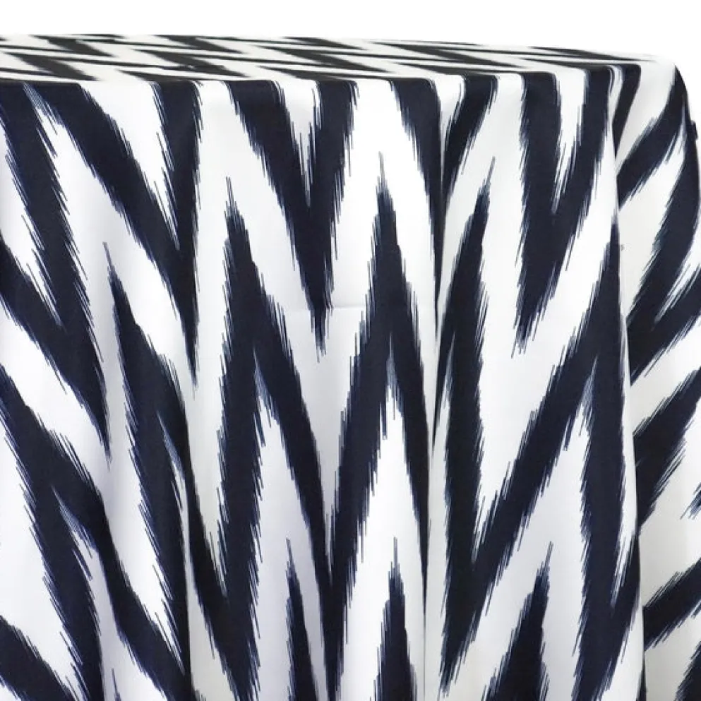 Horizon (Poly Print) Table Linen in Black