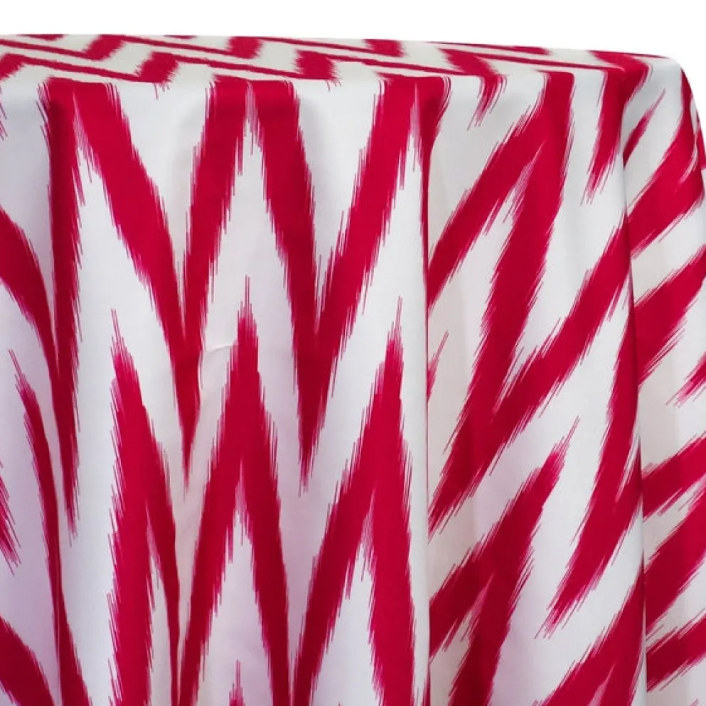 Horizon (Poly Print) Table Linen in Fuchsia