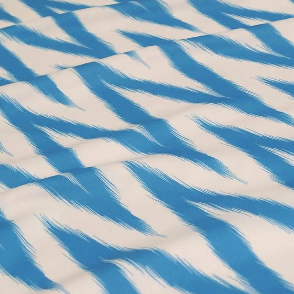 Horizon (Poly Print) Table Linen in Turquoise