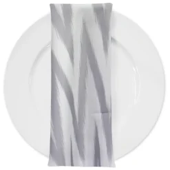 Horizon (Poly Print) Table Napkin in Silver