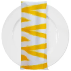 Horizon (Poly Print) Table Napkin in Yellow